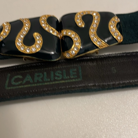Carlisle  size  small emerald green suede belt - Picture 4 of 4
